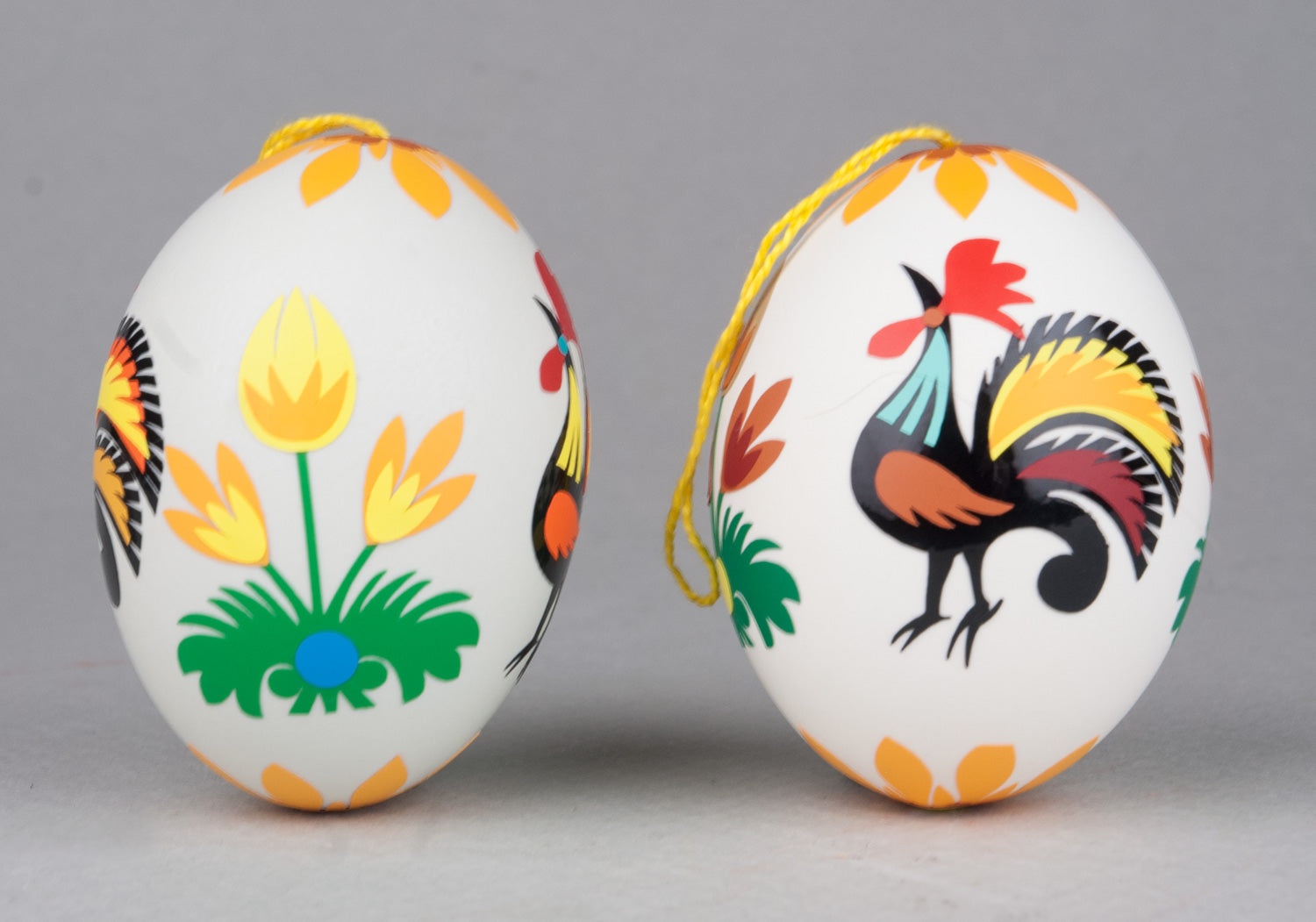 Real Egg - Rooster Wycinanki Design