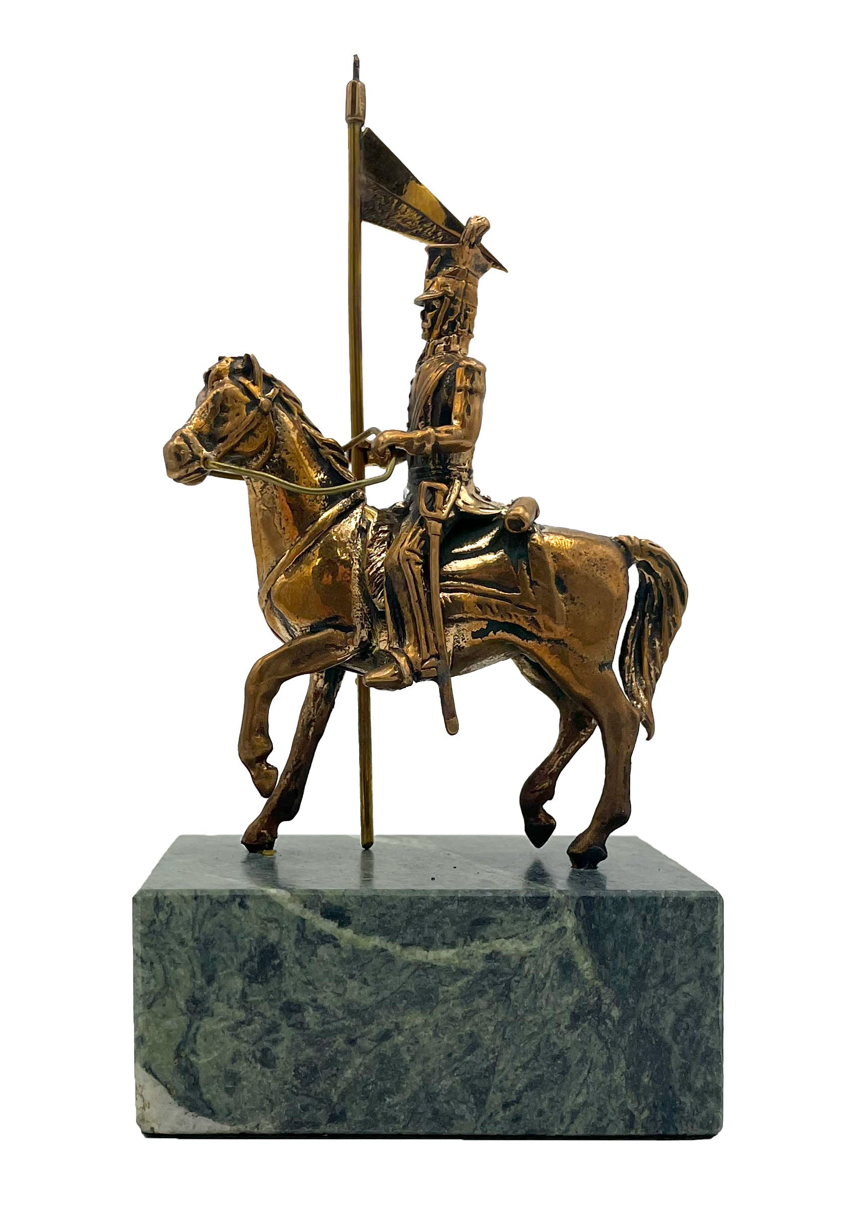 Bronze Sculpture - Lancer on Horse