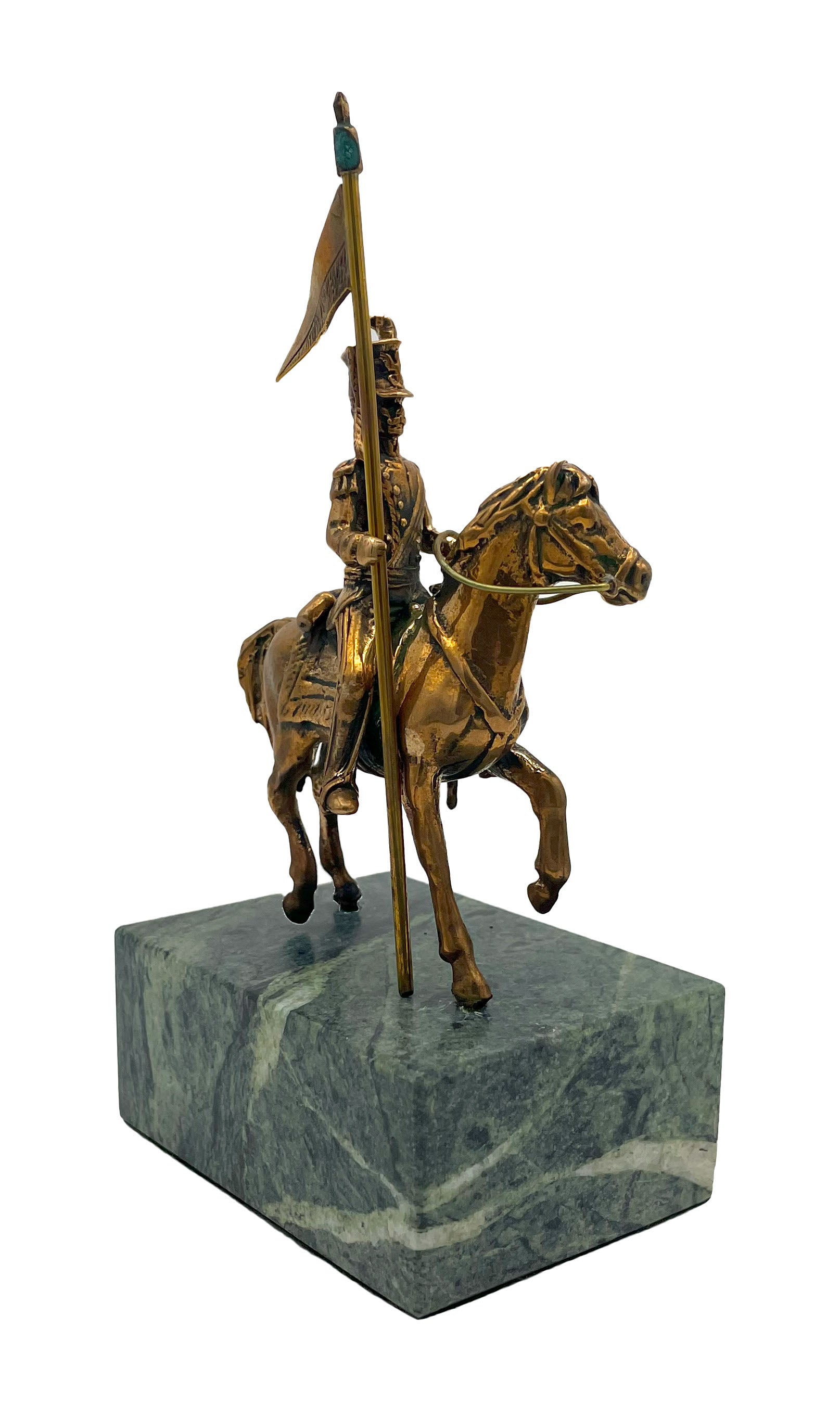 Bronze Sculpture - Lancer on Horse