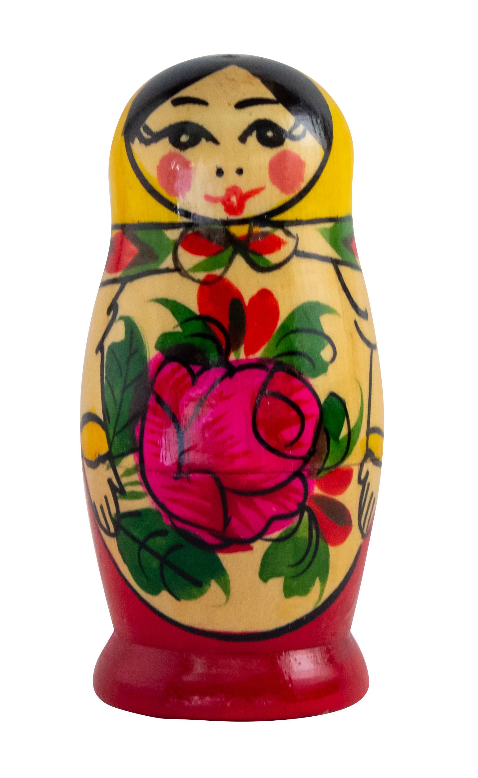 4 Piece Wooden Nesting Doll - Traditional 3.4"