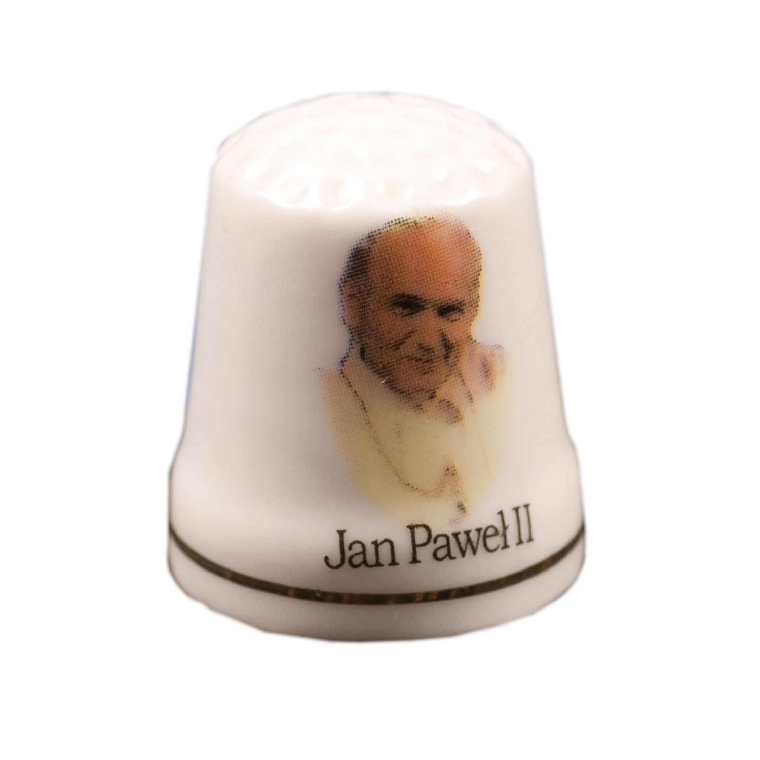 Ceramic Thimble - Pope John Paul II