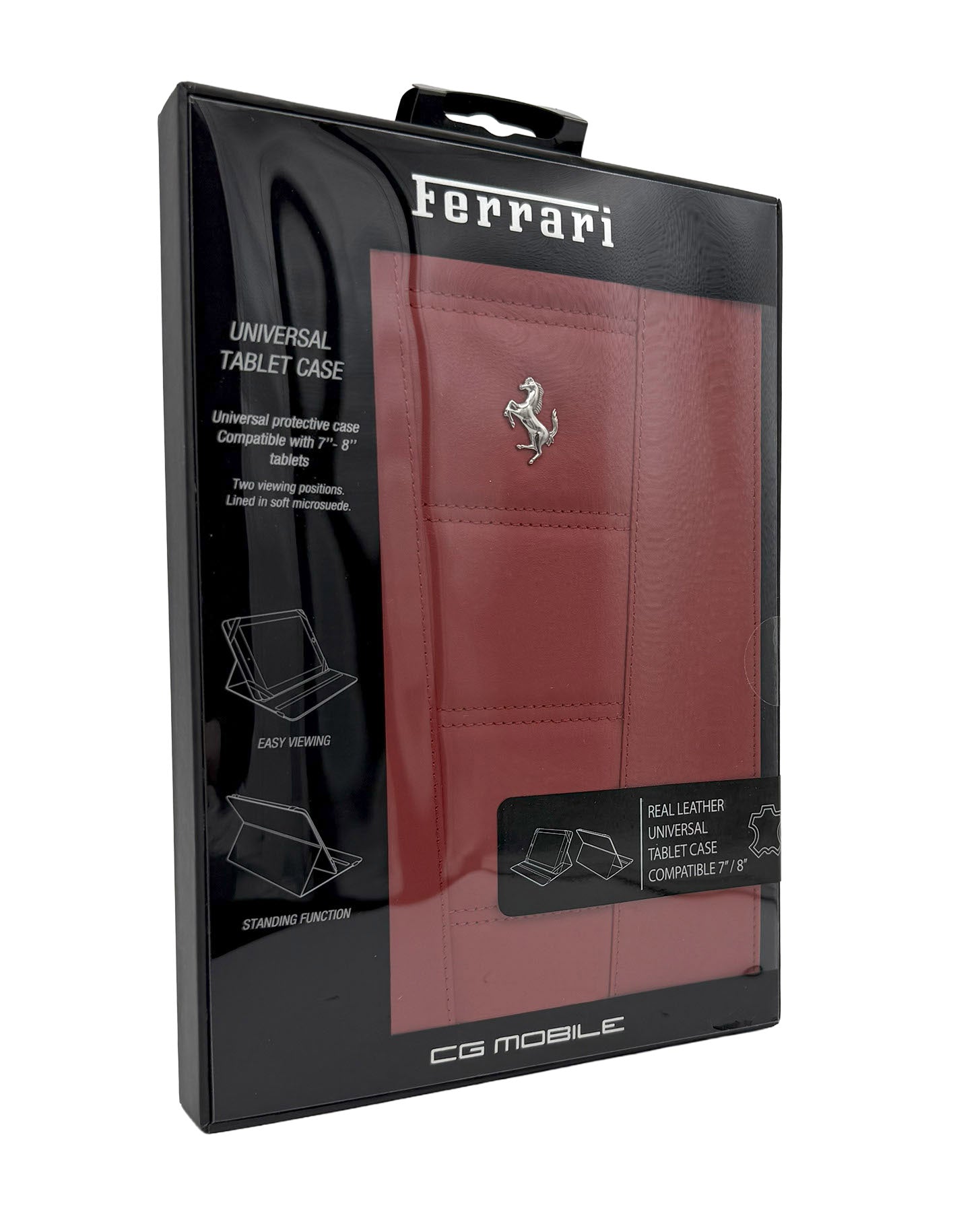 Ferrari Universal LeatherTablet Case - 7"-8" - Red