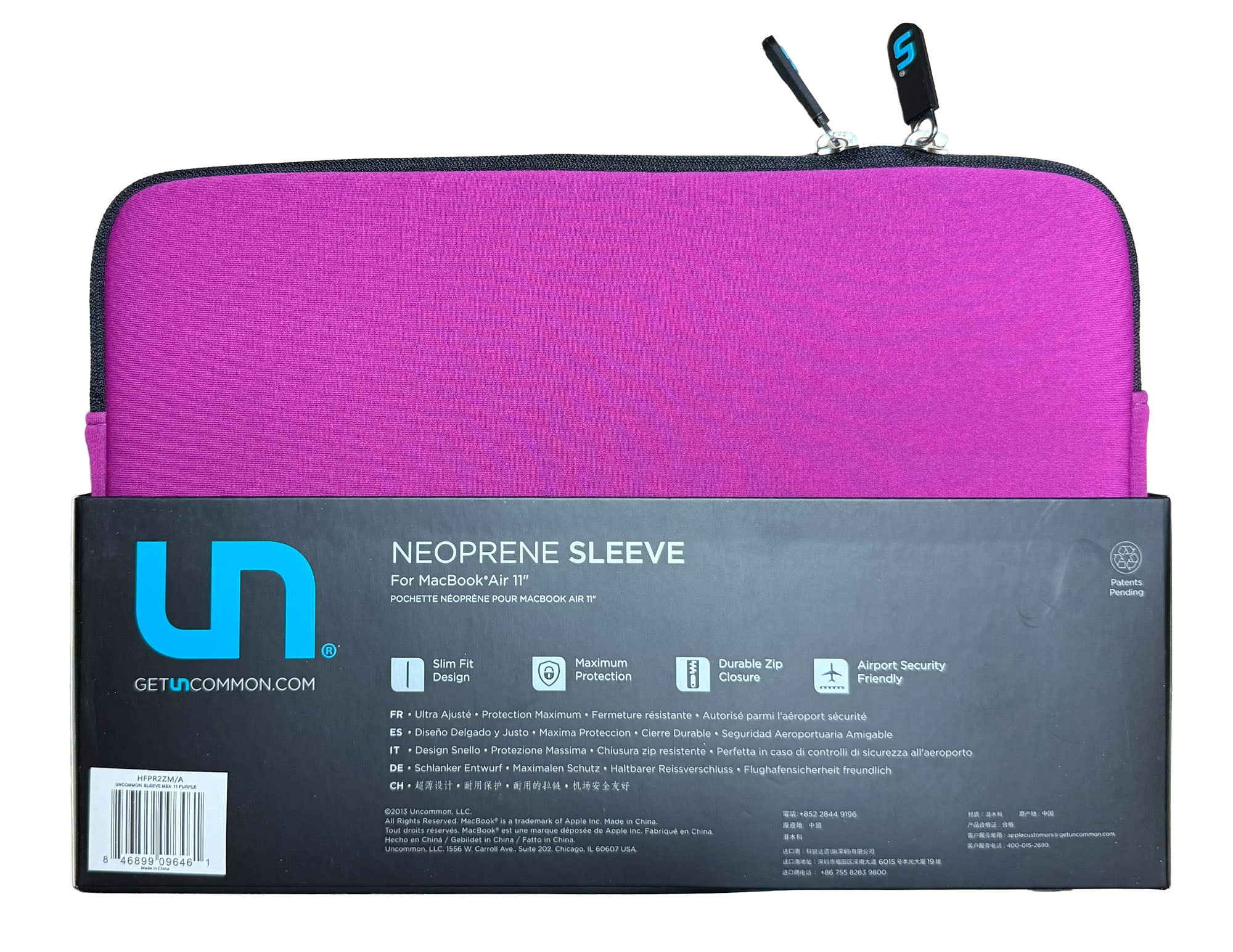 Purple MacBook Air 11" Neoprene Sleeve
