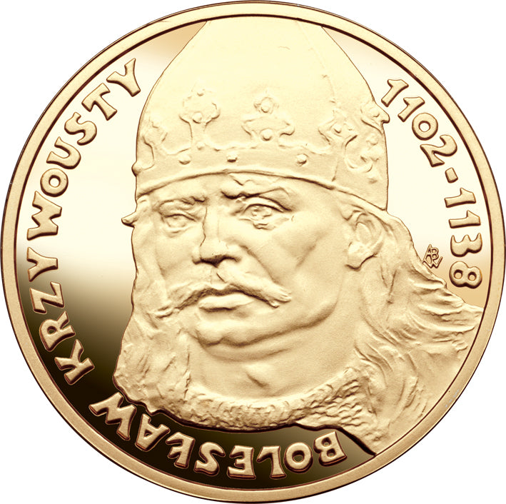 900 Fine Gold Medal - Piast Dynasty, King B. III Krzywousty