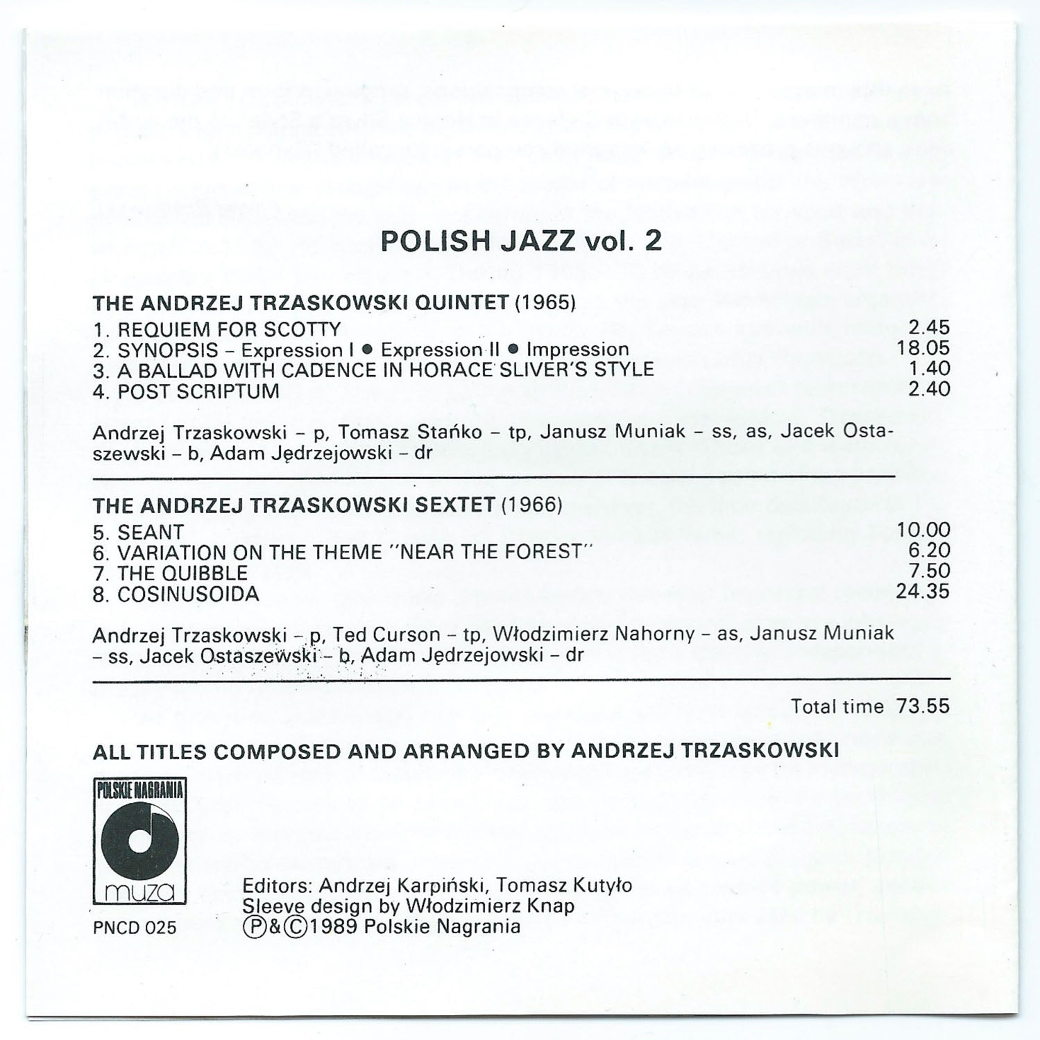 Polish Jazz vol 2 - Andrzej Trzaskowski