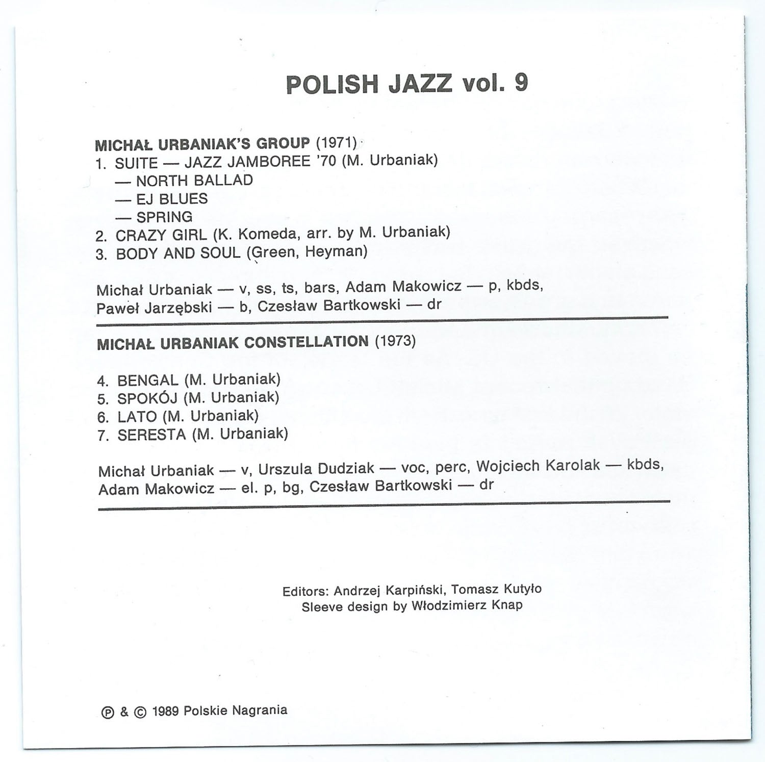 Polish Jazz vol 9
