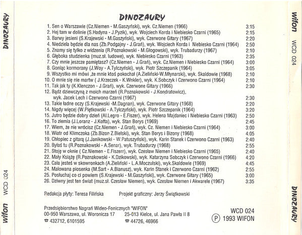 Dinozaury - CD