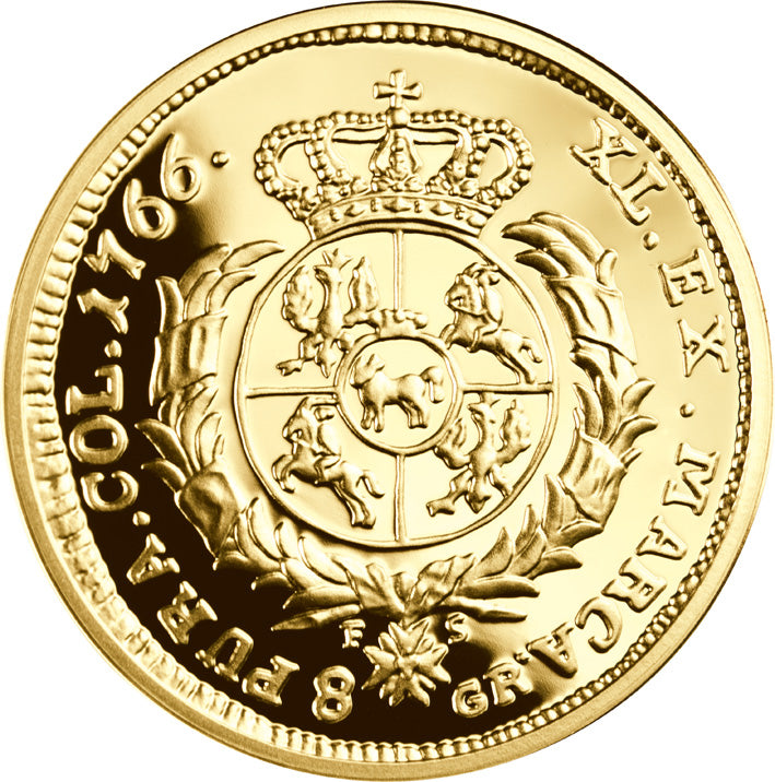 900 Fine Gold Coin - Replica of the 1766 King SA Poniatowski