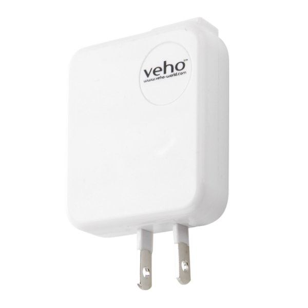 USB Mains plug charger US - White