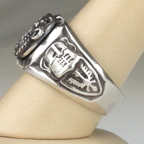 925pf Silver Polish Eagle Ring