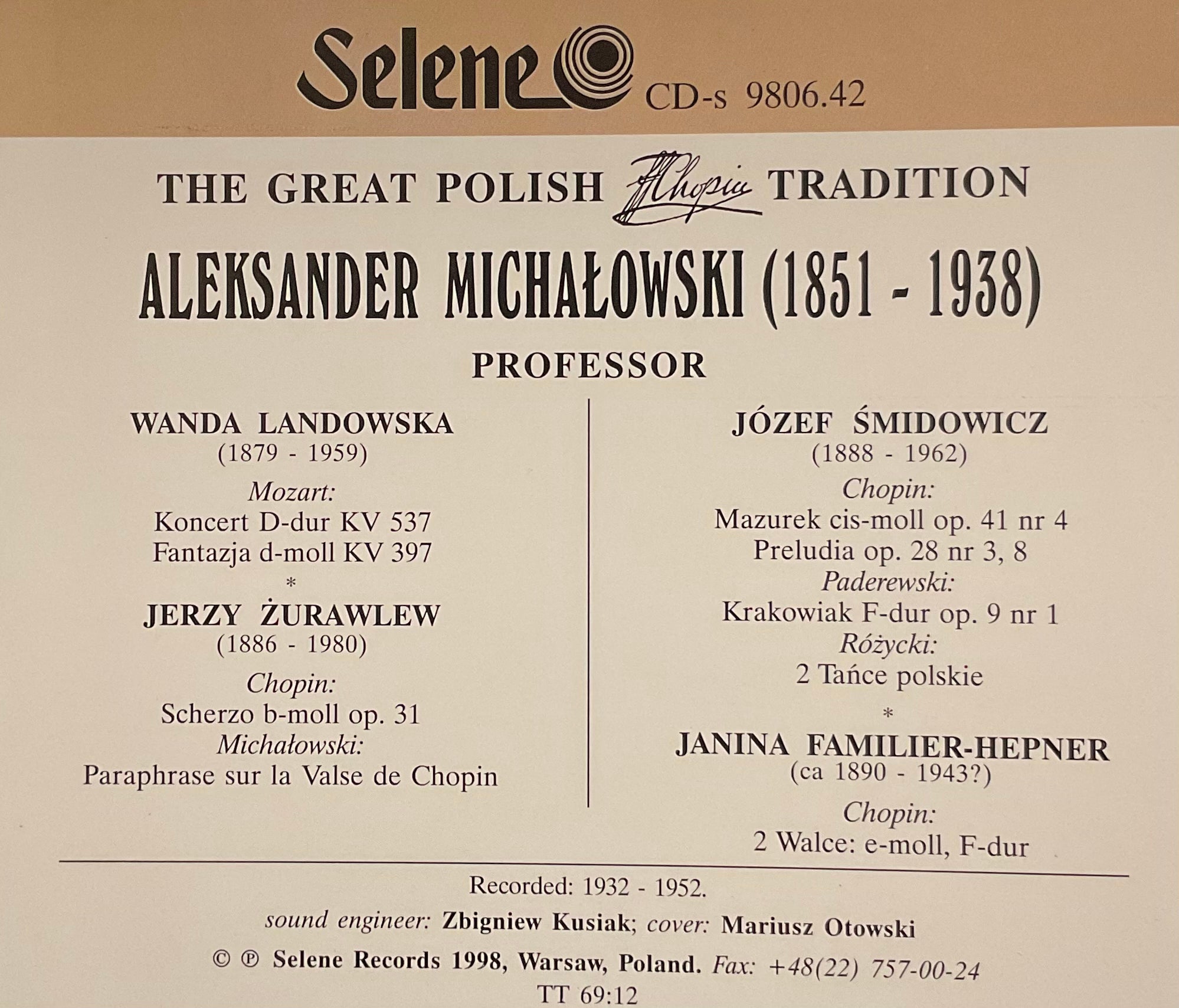 The Great Polish Chopin Tradition - Michalowski Vol. 2