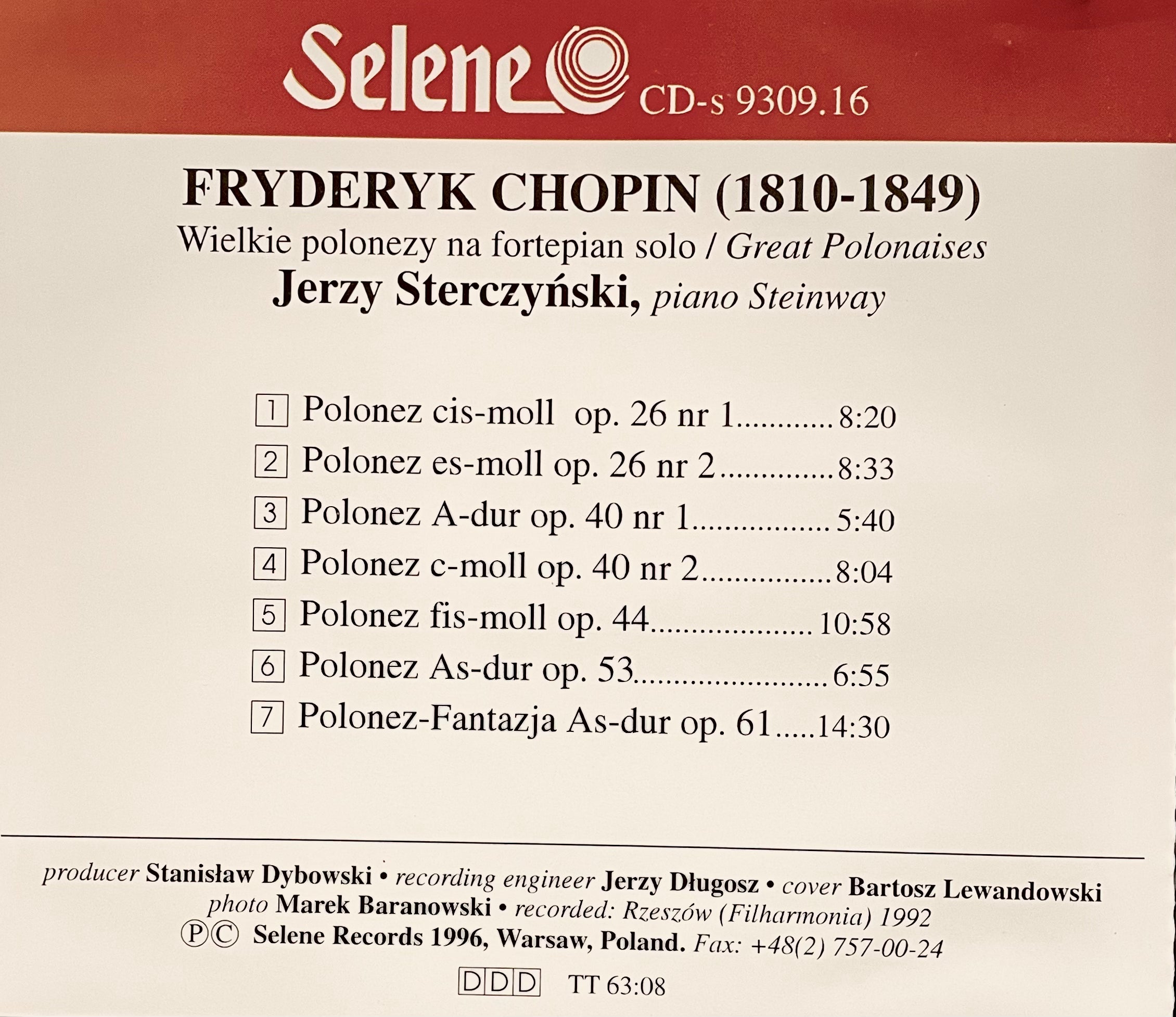 Chopin | The Great Polonaises - Jerzy Sterczynski