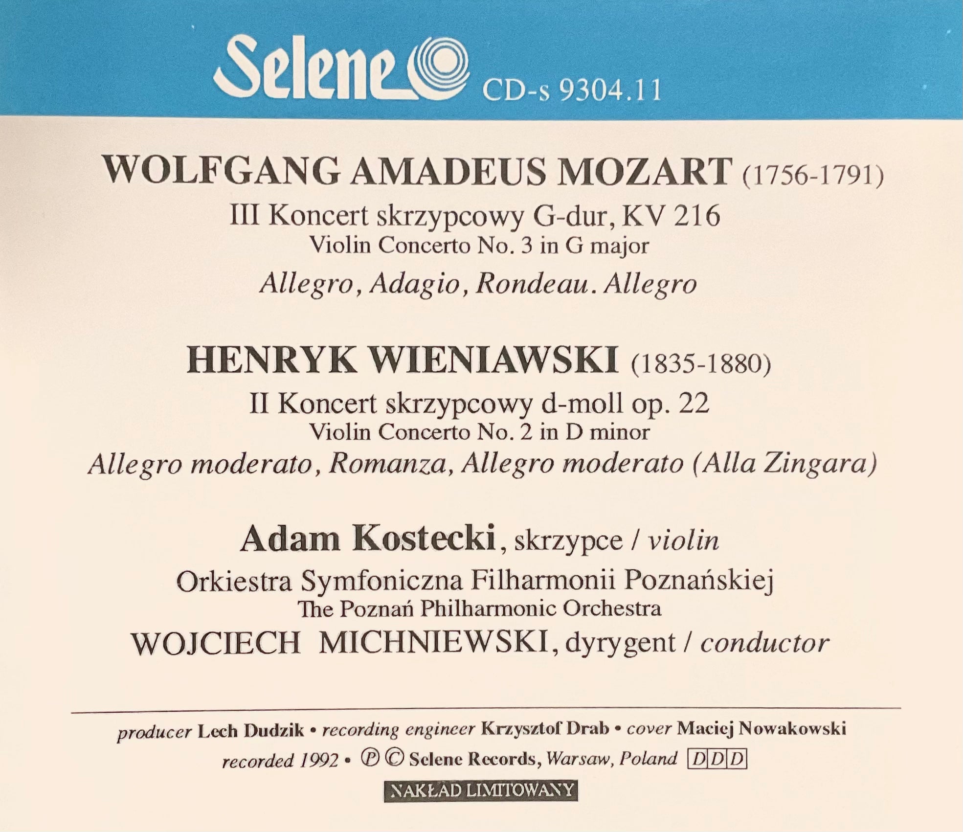 Mozart | Wieniawski - Adam Kostecki