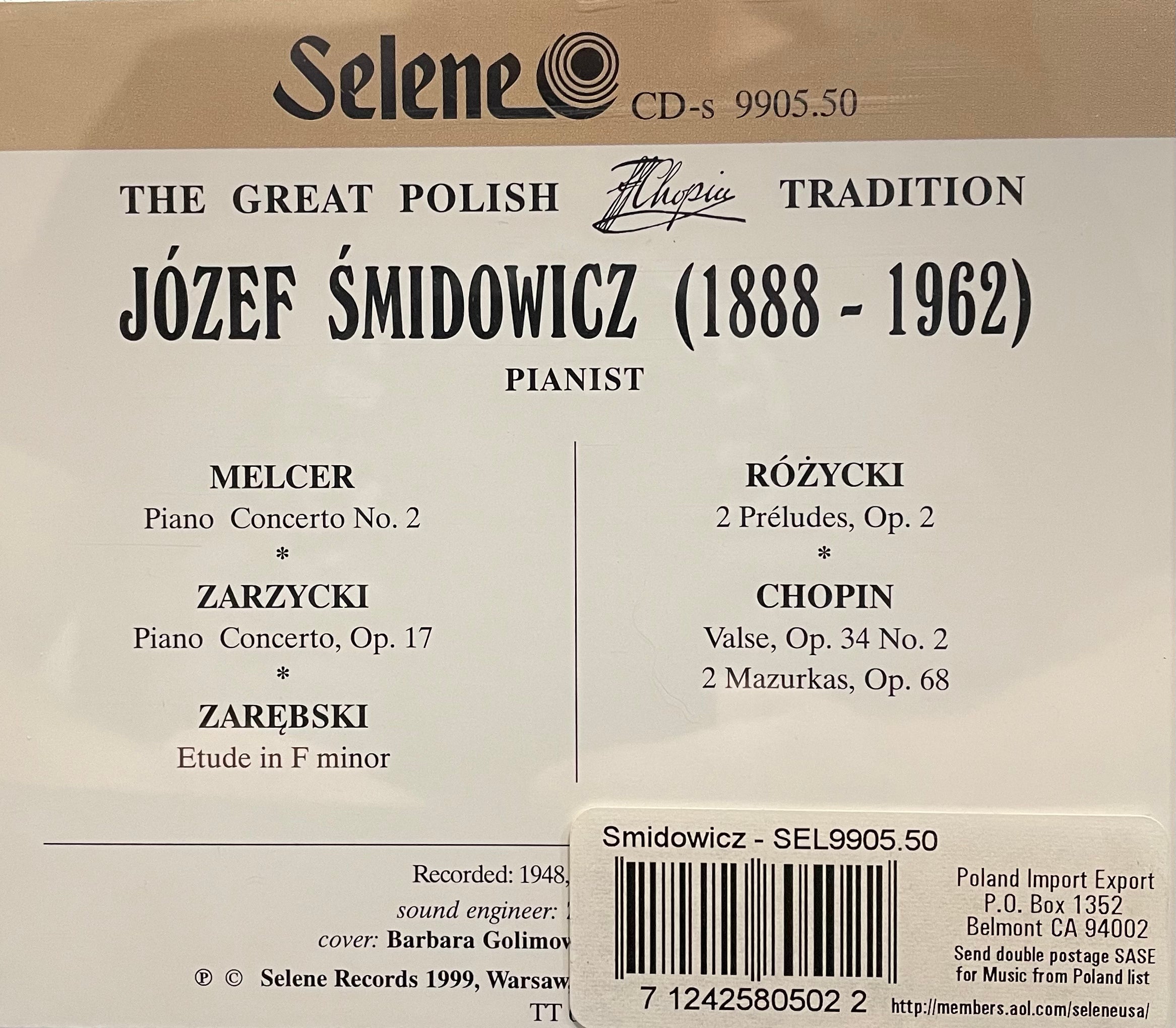 The Great Polish Chopin Tradition - Smidowicz Vol. 5