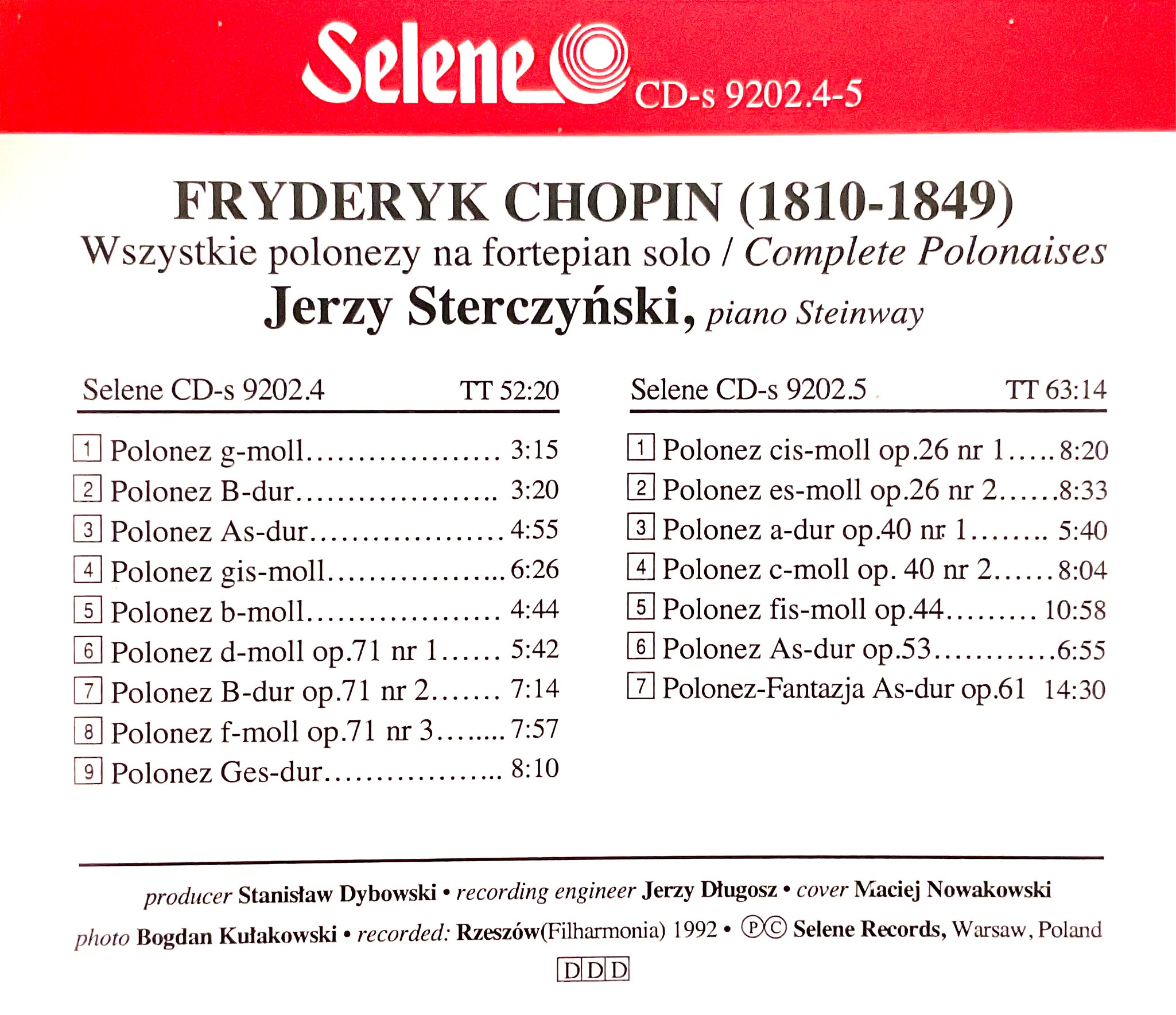Jerzy Sterczynski - Polonaises 2 cds