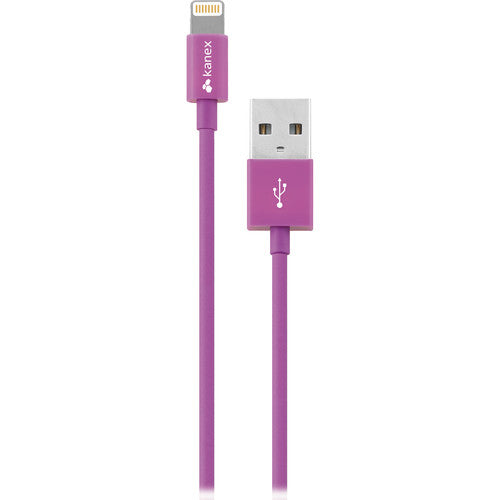 MiColor ChargeSync 4ft USB Cable with Lightning Connector - Purple