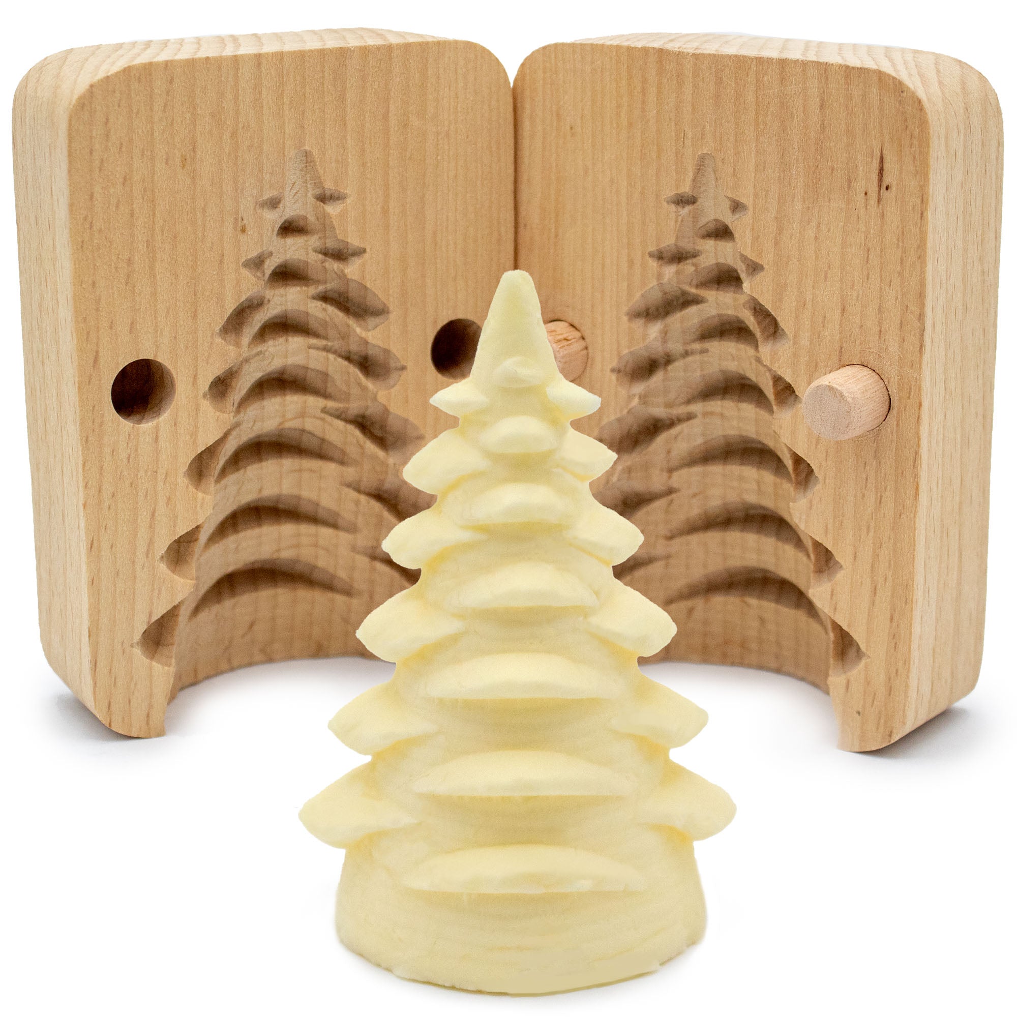 Wooden Butter Mold - Christmas Tree