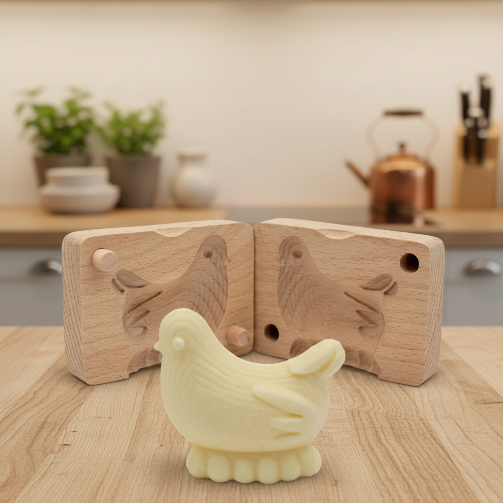 Wooden Butter Mold - Chick