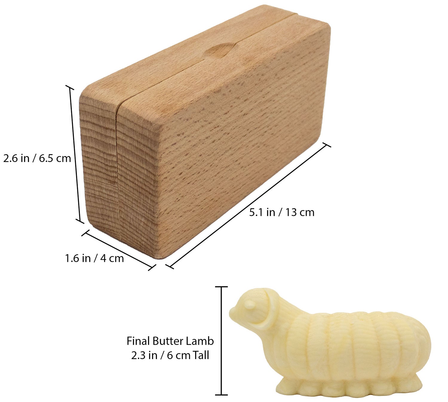 Wooden Butter Mold - Lamb