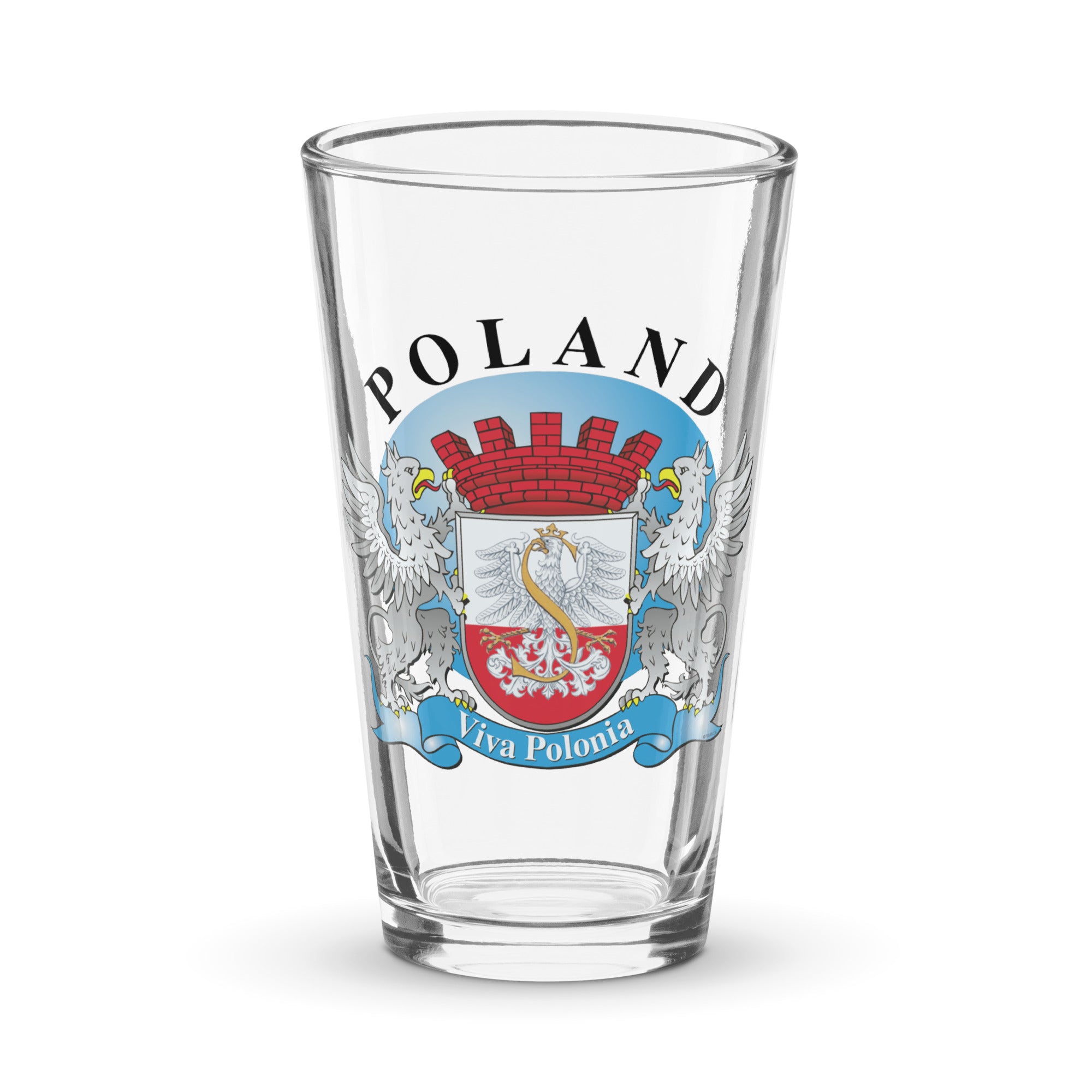 Viva Polonia Shaker Pint Glass