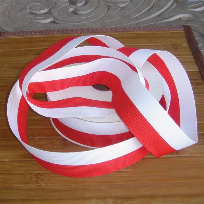 White and Red Decorative Ribbon