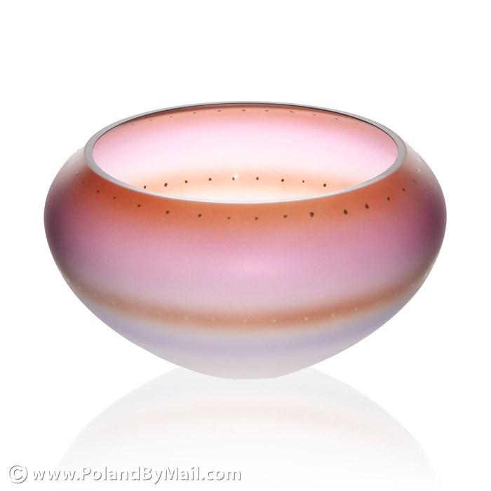Glass Bowl - Dipped Easter Egg Series, 7 inches Wide
