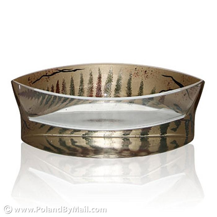 Glass Bowl - Fern Series, 8 inches Long