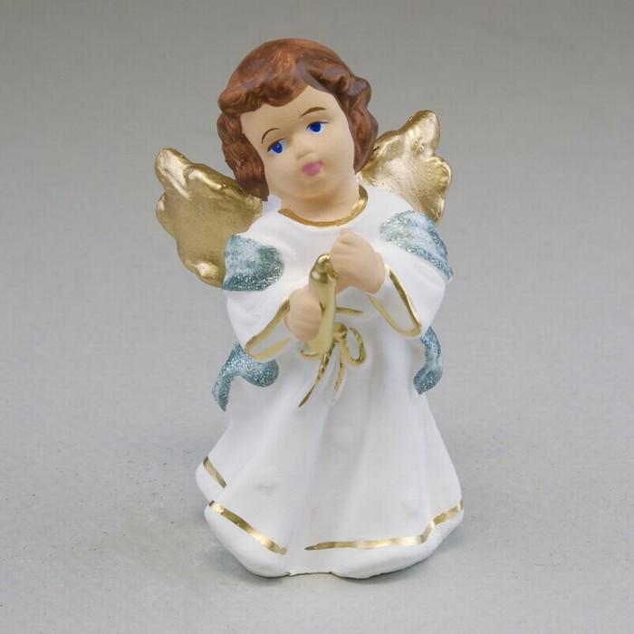 Gypsum Figure - Little Candle-bearer Angel