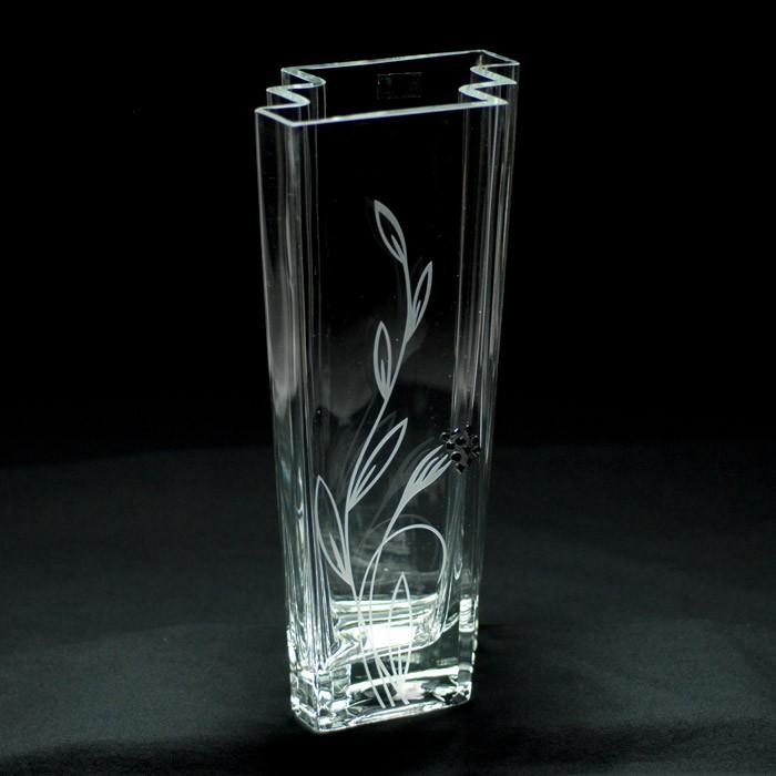 Glass Vase - Oxide Stone Series, Flower 11 inches Tall