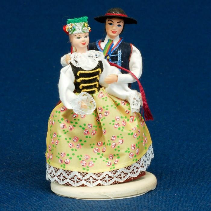 Folk Doll - Slask, Rozbarskie Couple 5.25 inches