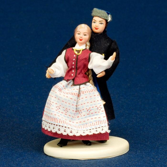Folk Doll - Warmia, Couple 5.0 inches
