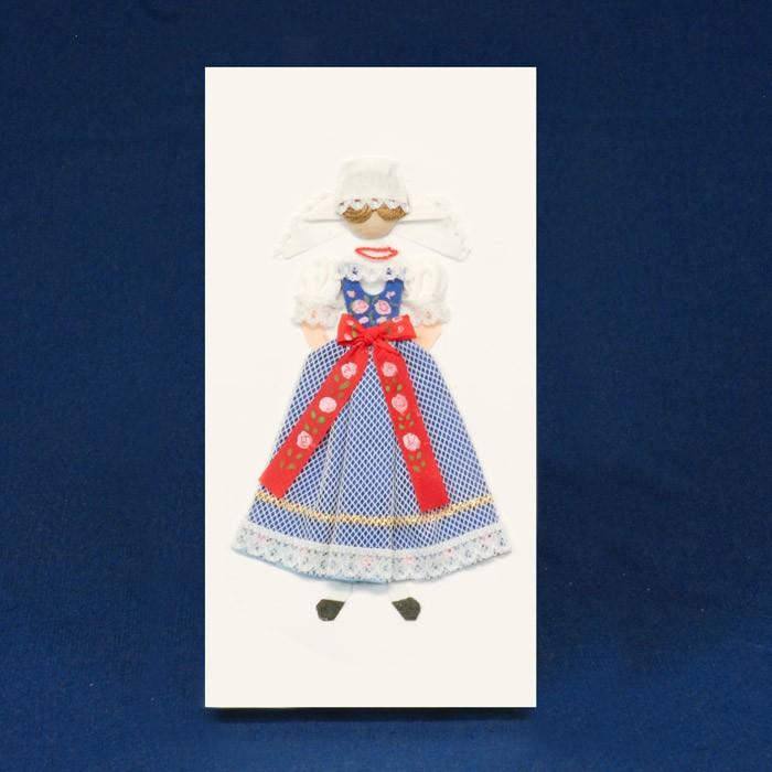 Cloth Figure Greeting Card - Pszczyna, Female