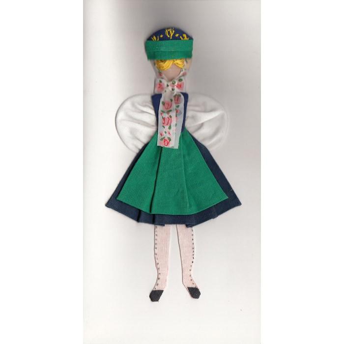 Cloth Figure Greeting Card - Kaszuby, Female