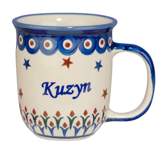 New Polish Pottery 12oz Mug - KUZYN, COUSIN (M)
