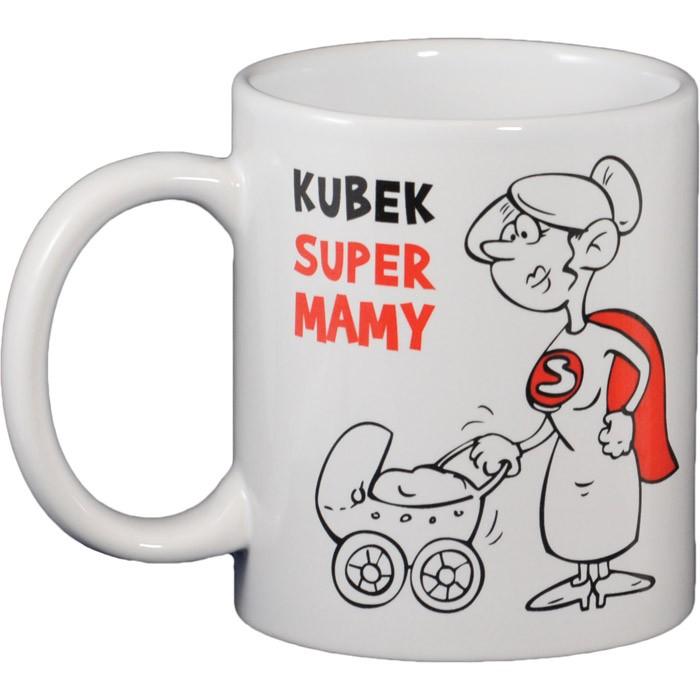 Ceramic Polish Funny Mug - Super Mama (Mom)