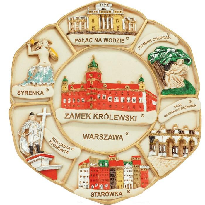 Handcrafted Marble Wall Plaque - WARSAW