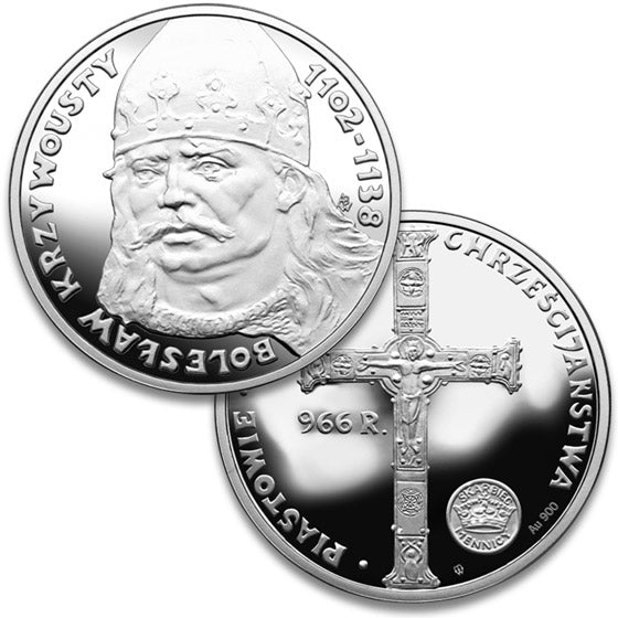 925pf Silver Medal - Piast Dynasty, King B. III Krzywousty