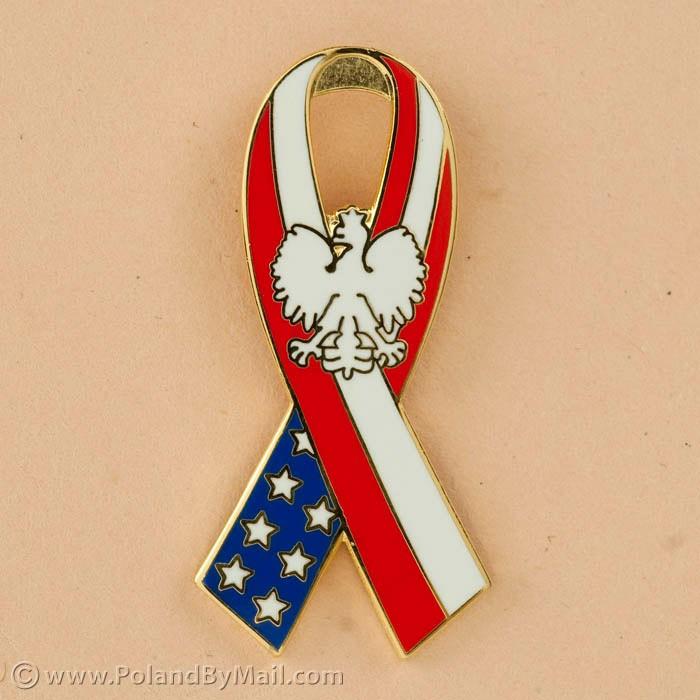 Lapel Pin - Polish American Ribbon