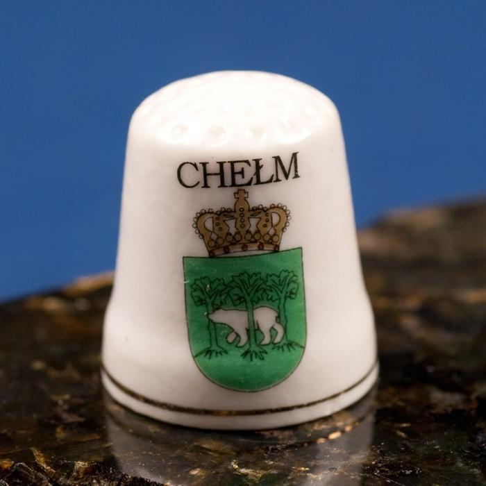 Ceramic Thimble - Chelm City Crest