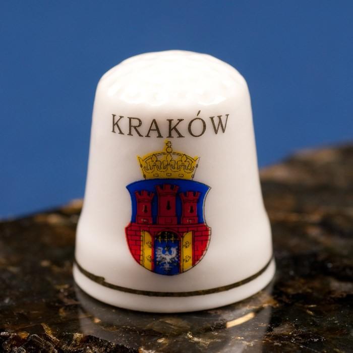 Ceramic Thimble - Krakow City Crest