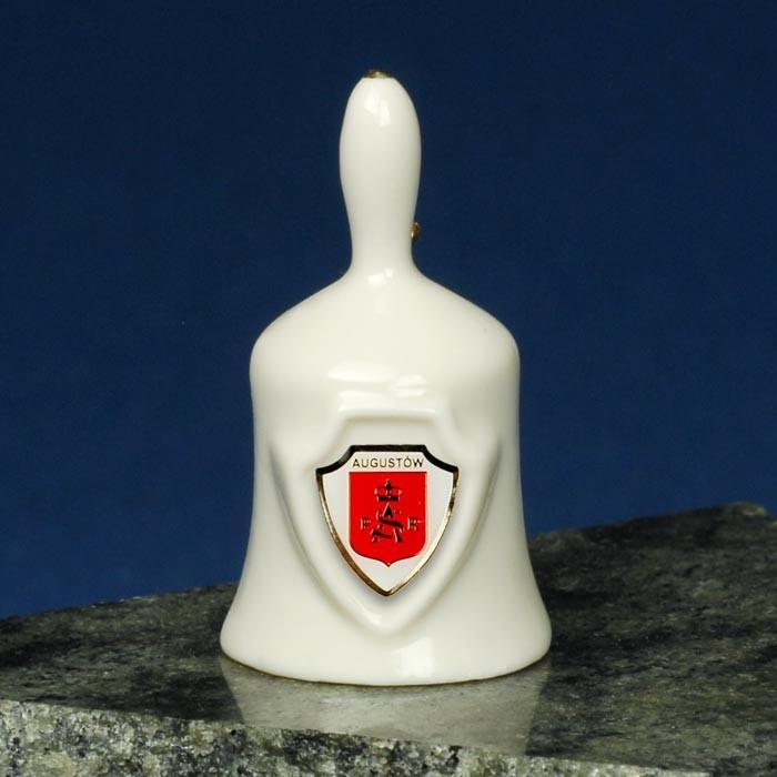Ceramic Mini Hand Bell - AUGUSTOW Shield