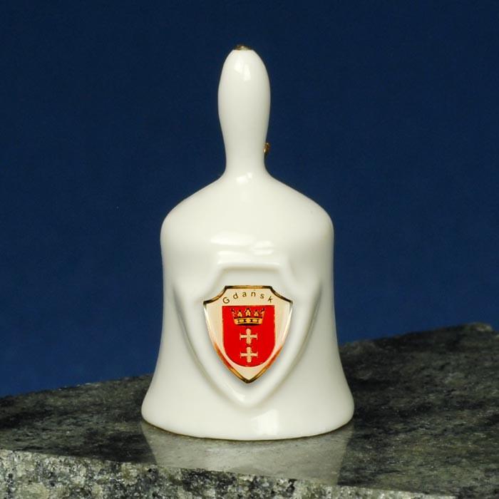 Ceramic Mini Hand Bell - GDANSK Shield