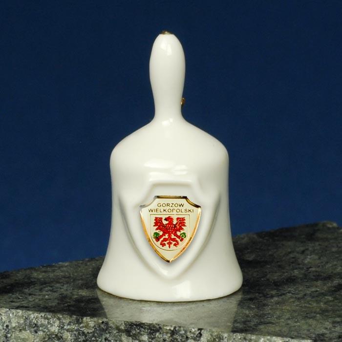 Ceramic Mini Hand Bell - GORZOW WLKP Shield
