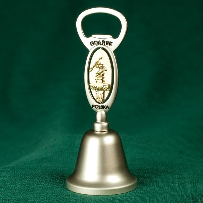 Metal Hand Bell Bottle Opener - Gdansk, N. Fountain