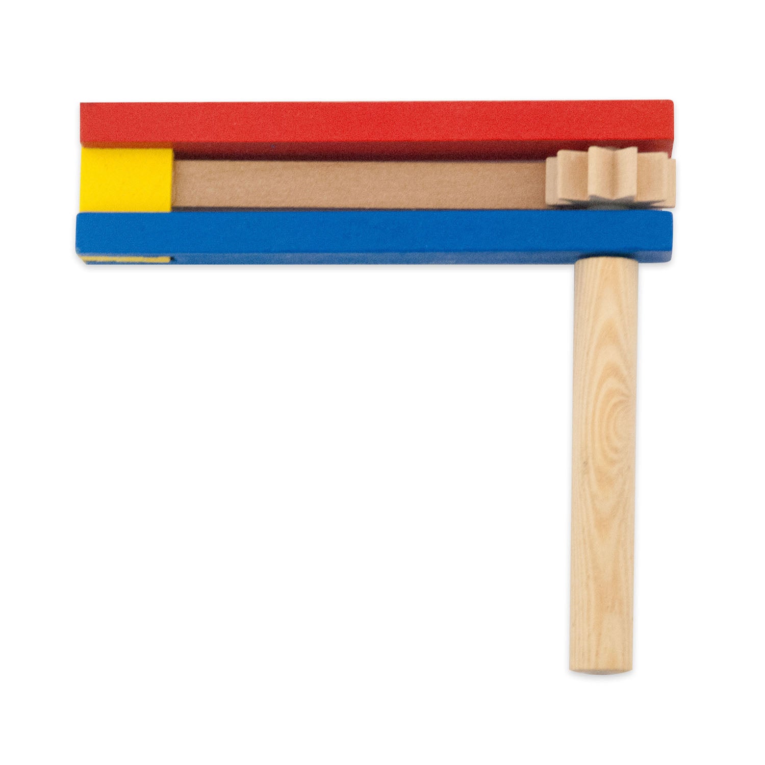 Traditional Wooden Clacker Toy - Soccer Rattle