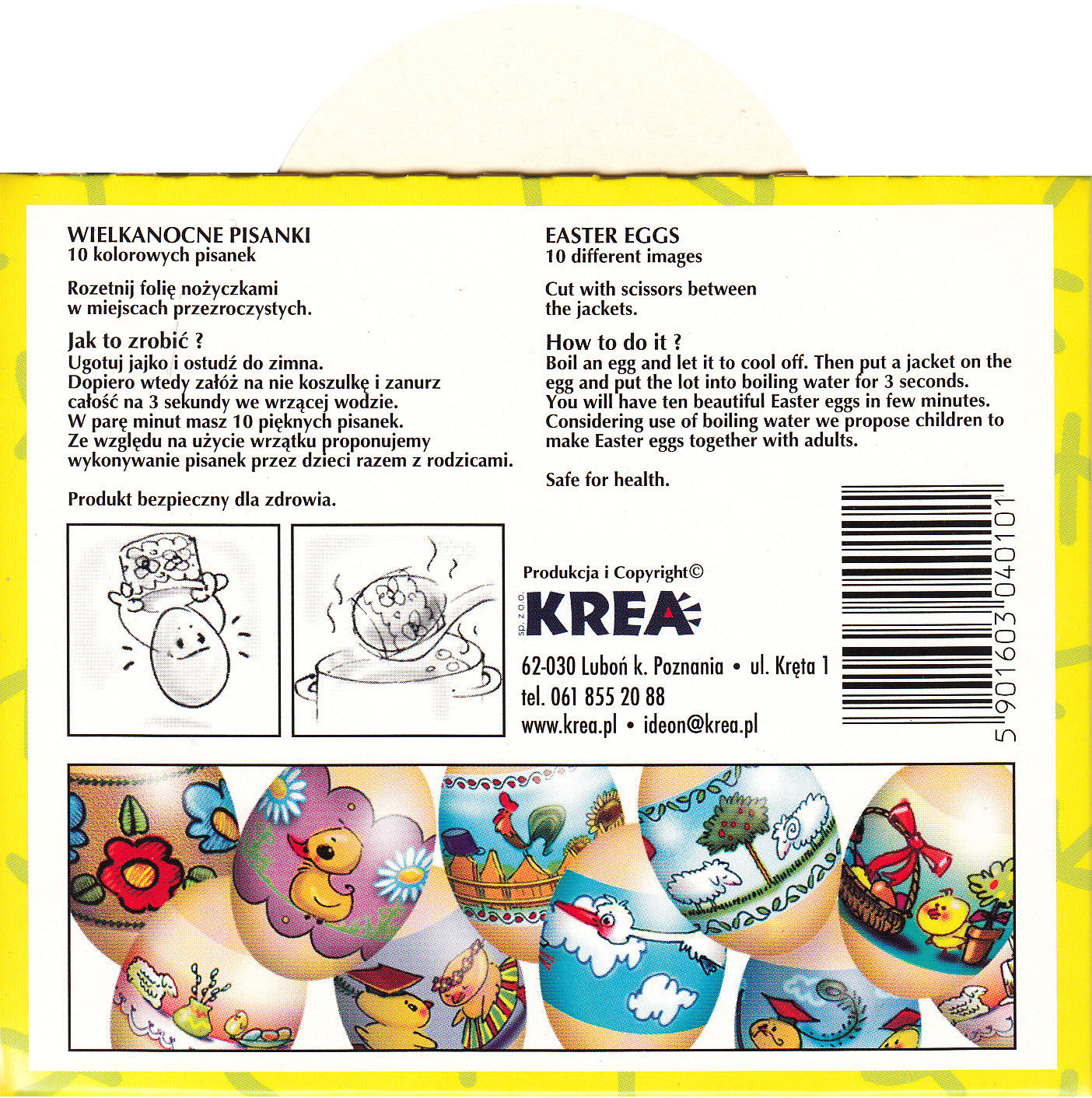 Easter Egg Sleeves - Krakowiaki Cartoon Series