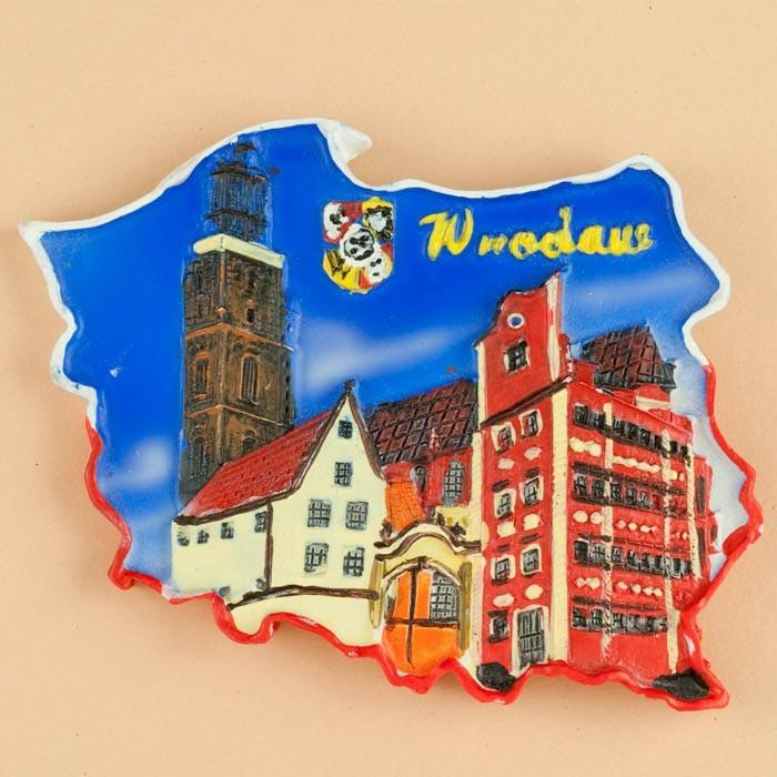 Poland Map Magnet - Wroclaw, Hansel & Gretel