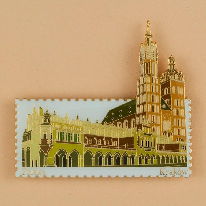 Metal Stamp Magnet - Krakow, Cloth Hall