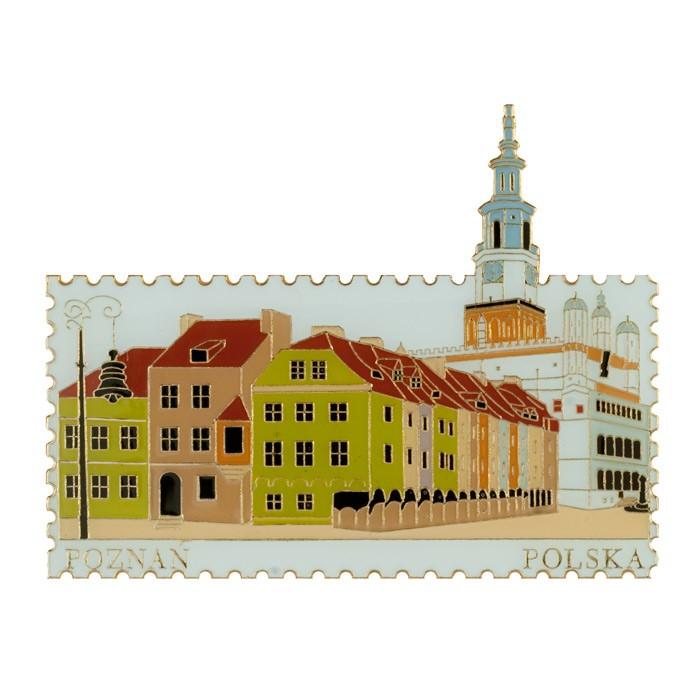 Metal Stamp Magnet - Poznan, City Hall