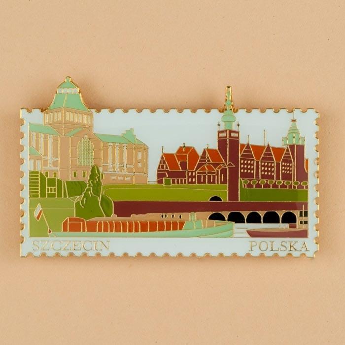 Metal Stamp Magnet - Szczecin, Museum